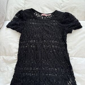 Juicy Couture Black Lace Top